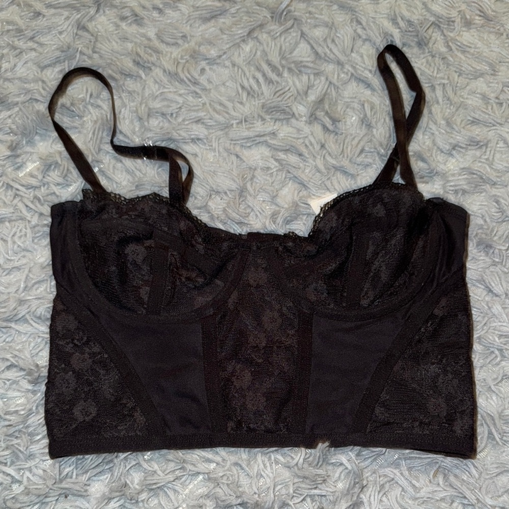 Elegant Black Lace Bralette